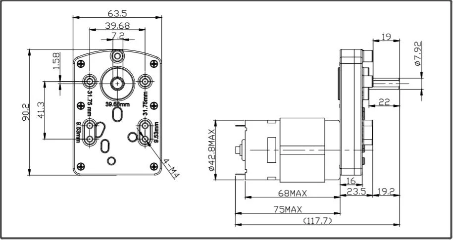 12V 24V High Torque Gear Ratio 10.4W 31rpm Electric Micro Brush Mini DC Geared Box Motor with Wheels for Robot/ Vending Machine